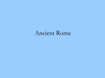 Ancient Rome - De Anza College