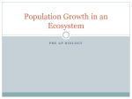 Population Growth in an Ecosystem