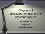 Chapter 4-3 predation, herbivores and keystone species