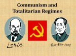 Totalitarian Regimes 2012-2013
