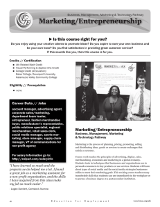Marketing/Entrepreneurship - Kalamazoo Regional Educational