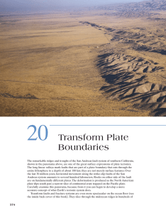 20 Transform Plate Boundaries - North Coast Distance Education