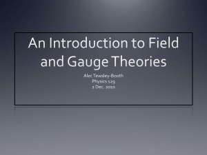 Field and gauge theories