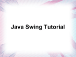 java Swing tutorial