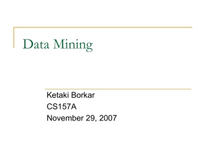 Data Mining - Department of Computer Science