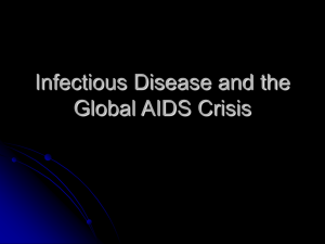 Infectious Disease and the Global AIDS Crisis