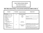 UNIT ONE: ANCIENT WORLD—CIVILIZATIONS AND RELIGIONS