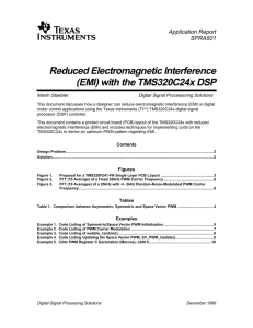 reduced electromagnetic interference (emi) with