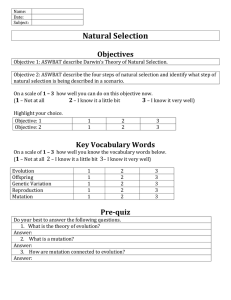 Examples of Natural Selection