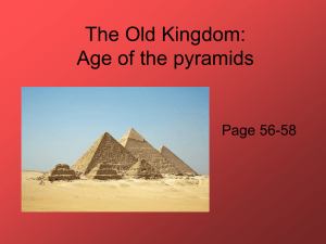 The Old Kingdom: Age of the pyramids