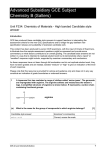 Unit F334 - Chemistry of materials - High band