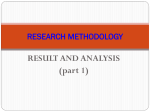 Results and analysis 1