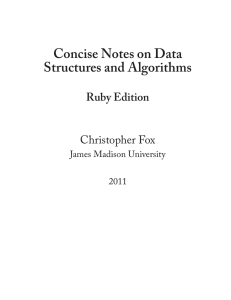 Concise Notes on Data Structures and Algorithms