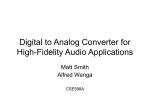 Audio Digital to Analog Converter