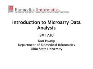 Statistical analysis of DNA microarray data