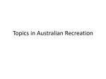 Topics in Australian Recreation - Dr. Logan Park | Recreation Ecology