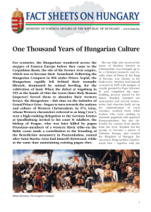 one thousand years of hungarian culture