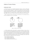 Uniform Circular Motion