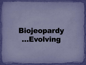 biojeopardy evolution