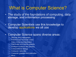 What is Computer Science? - Foundations of Programming