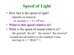 Speed of Light