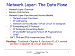 Network Layer Data Plane - CSE Labs User Home Pages