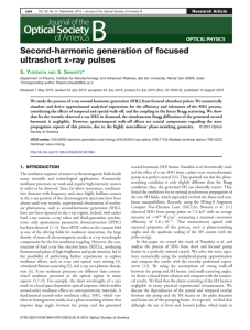 Second-harmonic generation of focused ultrashort