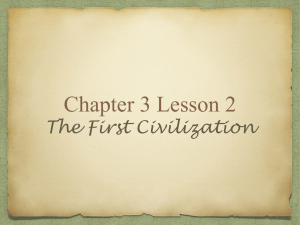 The First Civilization