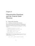 Characteristic Functions and the Central Limit Theorem