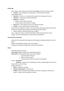 Archaic Age - Way of living – polis revolved around market place