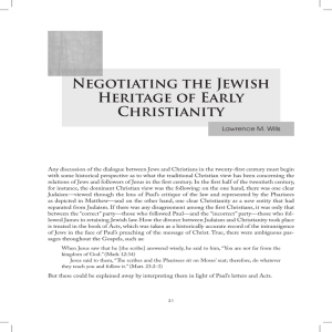 Negotiating the Jewish Heritage of Early Christianity