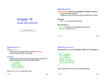 Chapter 19 Data Structures
