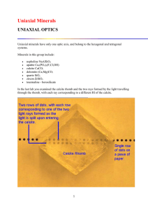 OPTICAL MINERALOGY-2