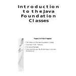 Introduction to the Java Foundation Classes