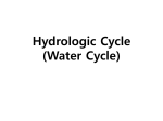 Hydrologic Cycle (Water Cycle)