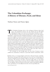 The Columbian Exchange: A History of Disease