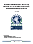Impact of anthropogenic absorbing aerosols on clouds and