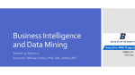 Data Mining Life Cycle - CRISP - College of Business and Economics