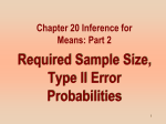 required sample size to estimate mu, alpha