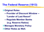The Federal Reserve (1913)
