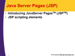 CWP: JavaServer Pages