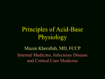Principles of Acid Base Balance