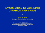 APPLICATION OF NONLINEAR DYNAMICS AND CHAOS TO