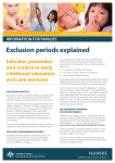 Information for parents - exclusion periods explained