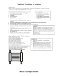 The Basic Teachings of Judaism