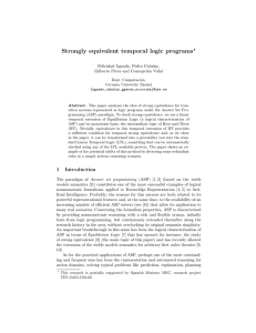 Strongly equivalent temporal logic programs