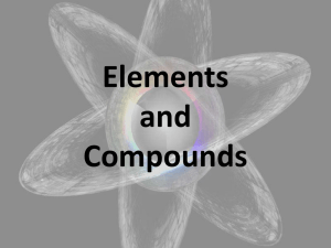 Elements and Compounds power point