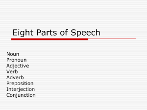 Parts of Speech