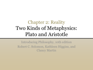 Plato and Aristotle