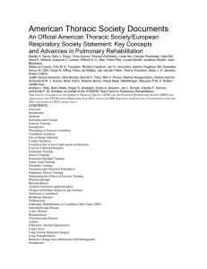 American Thoracic Society Documents